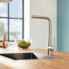 Grohe Zedra Single-Handle Pull-Out Kitchen Faucet Dual Spray 1.75 Gpm - Golzar Home