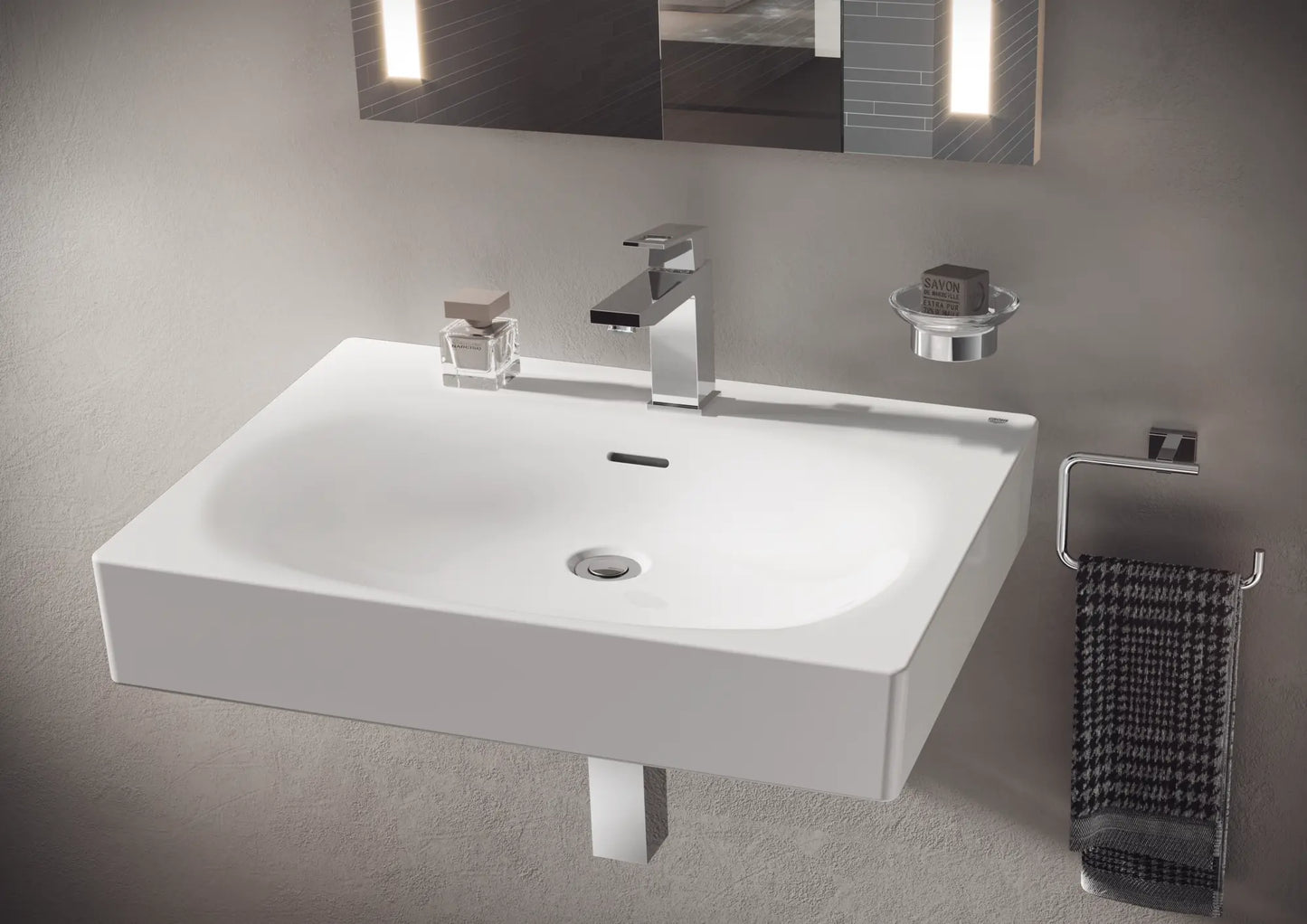 Grohe EUROCUBE® Wall Mount 24” Bathroom Sink, 1-Hole
