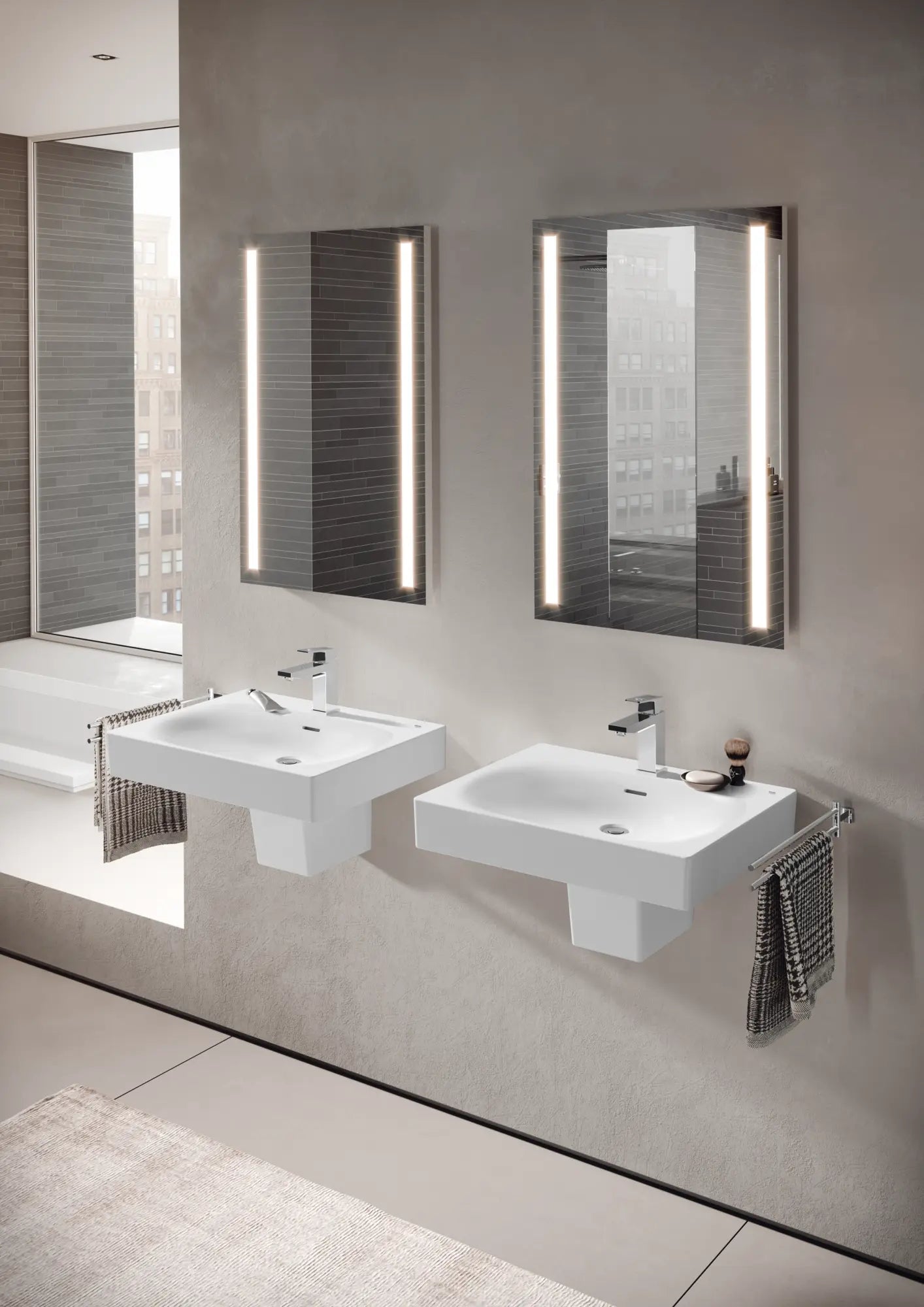 Grohe EUROCUBE® Wall Mount 24” Bathroom Sink, 1-Hole