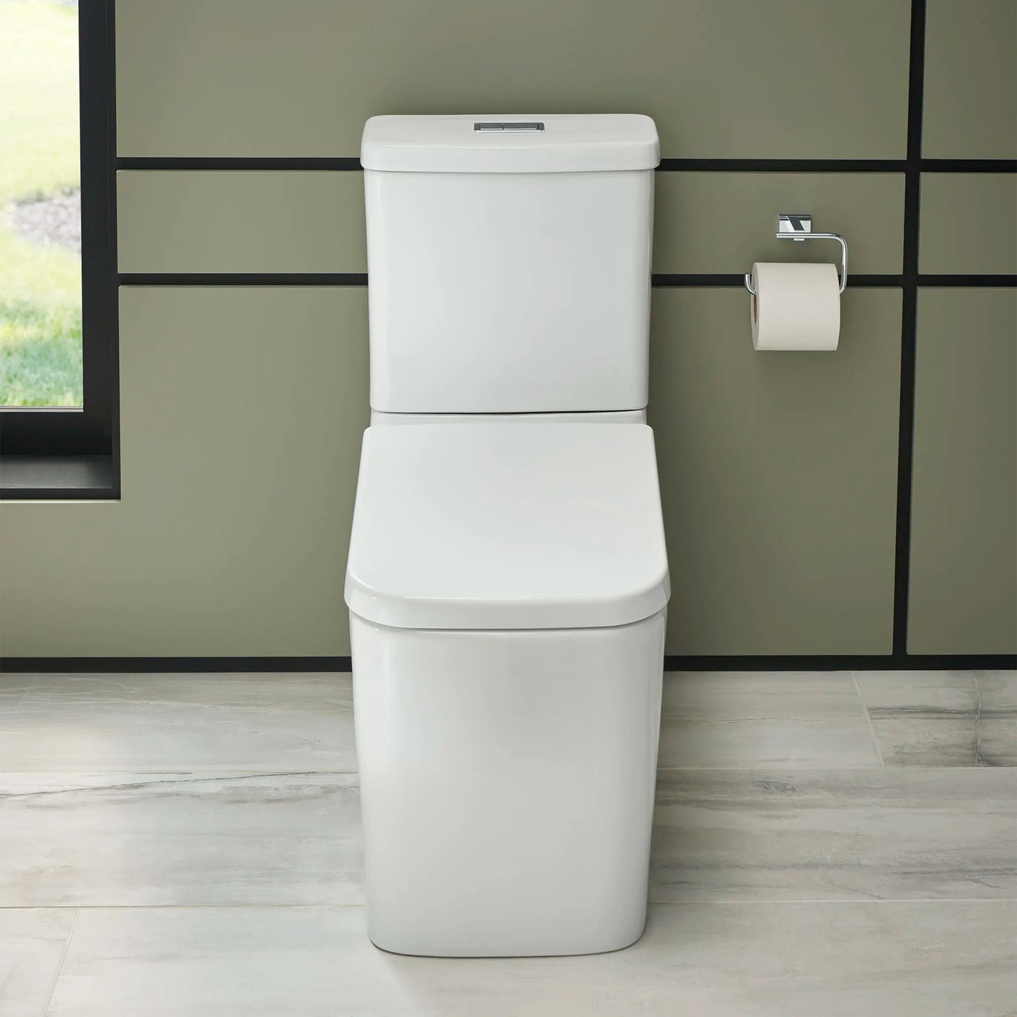 Grohe Eurocube Right Height Elongated Toilet Bowl With Seat