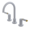 Rubinet Widespread Lav. Set. (less drain) Matt White