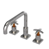Rubinet Widespread Kitchen Set with Genesis Spout Polished Nickel