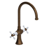 Rubinet Two Handle Single Hole Kitchen Set Tuscan Brass