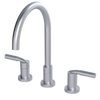 Rubinet Widespread Kitchen Set Satin Chrome
