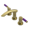 Rubinet Widespread Lav. Set. (less drain) Natural Brass