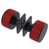 Rubinet Shower Door Knob (set) Matt Black