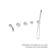 Baril Complete thermostatic shower kit without handle