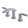 Rubinet Widespread Lav. Set. (less drain) White