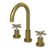 Rubinet Widespread Kitchen Set with LaSalle Spout Antique Brass Matt