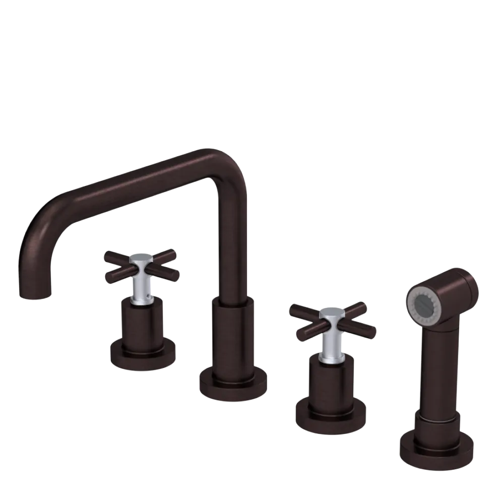 Rubinet Widespread Kitchen Set with Hand Spray Oil Rubbed Bronze