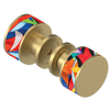 Rubinet Shower Door Knob (set) Satin Brass