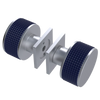 Rubinet Shower Door Knob (set) Satin Chrome