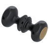 Rubinet Shower Door Knob (set) Matt Black