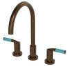 Rubinet Widespread Kitchen Set Tuscan Brass