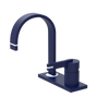 Rubinet 4" Centre Single Control Lav. Set (less drain) Midnight Blue