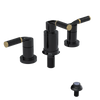 Rubinet Bidet Fitting with Spray, Diverter, and Vacum Breaker (Less Drain) Black