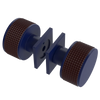 Rubinet Shower Door Knob (set) Midnight Blue