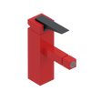 Rubinet Single Control Bidet Fitting (less drain) Red