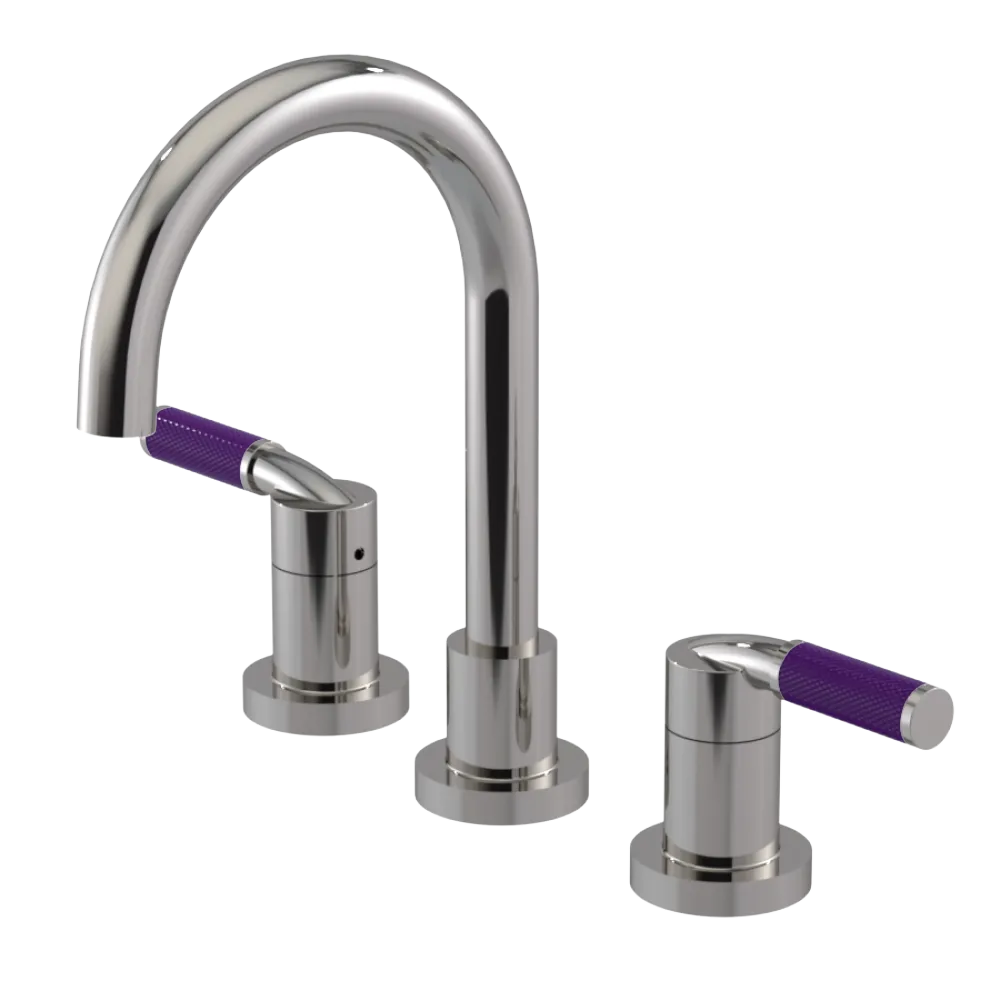 Rubinet Widespread Lav. Set. (less drain) Polished Nickel