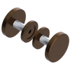 Rubinet Shower Door Knob (set) Tuscan Brass