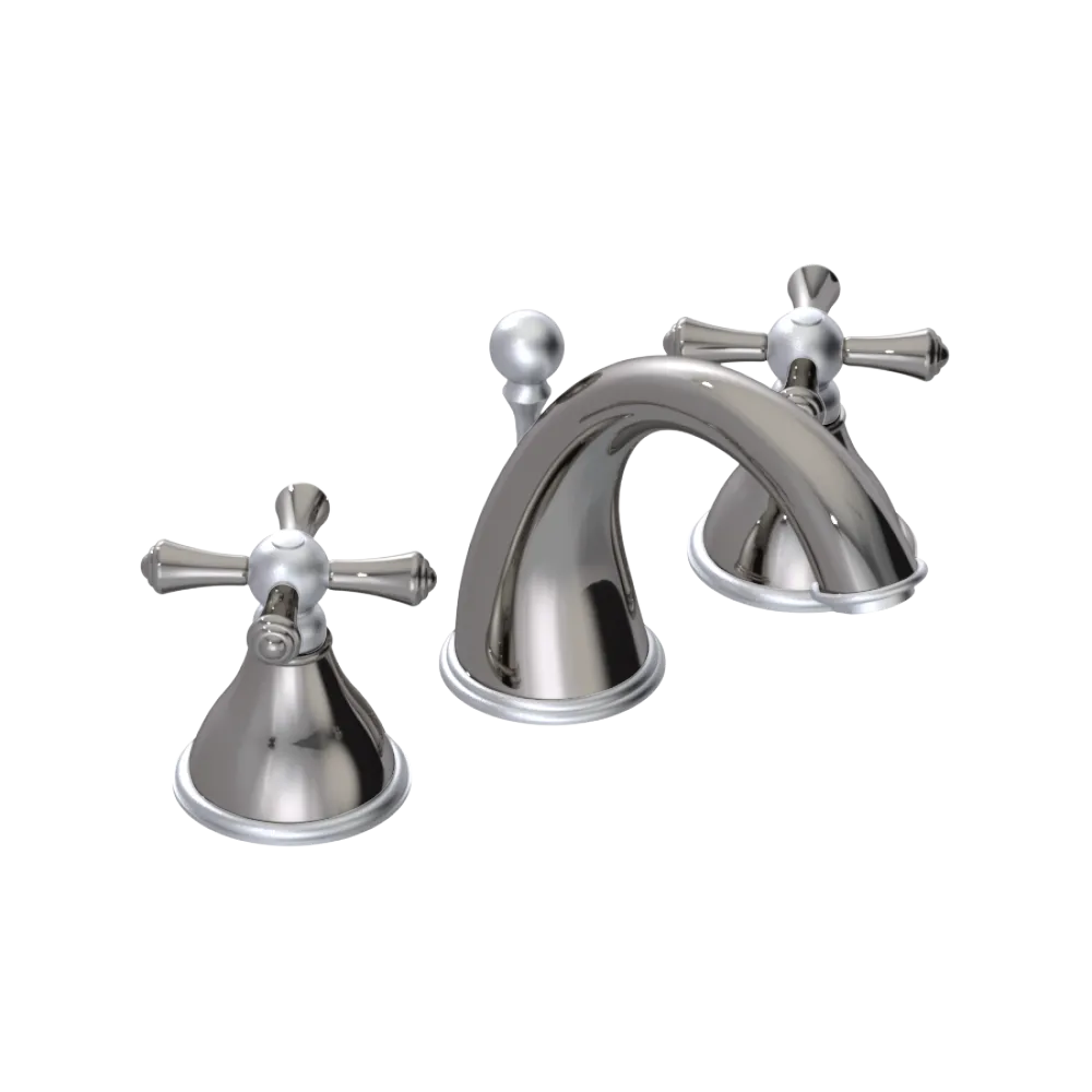 Rubinet Widespread Lav. Set. (less drain) Polished Nickel
