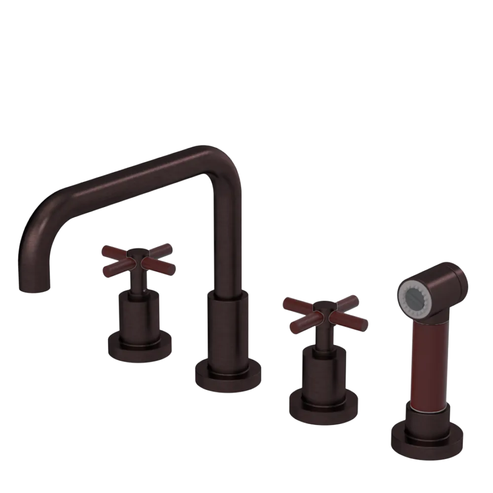 Rubinet Widespread Kitchen Set with Hand Spray Oil Rubbed Bronze