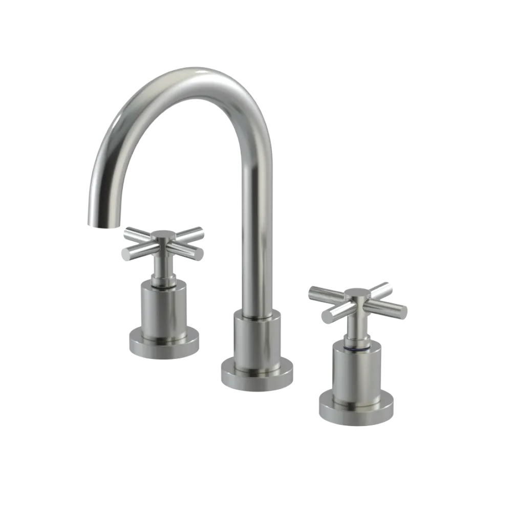 Rubinet Widespread Lav. Set. (less drain) Satin Nickel