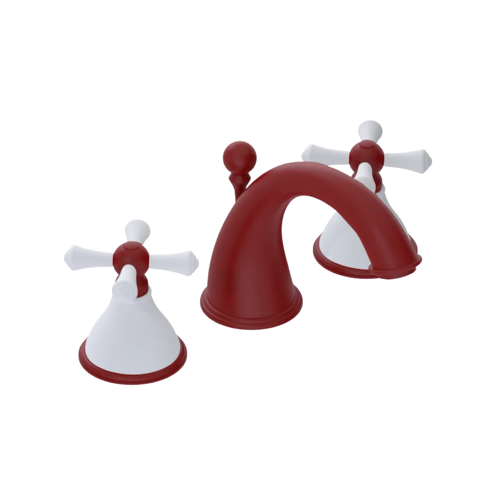 Rubinet Widespread Lav. Set. (less drain) Maroon