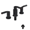 Rubinet Bidet Fitting with Spray, Diverter, and Vacuum Breaker (less drain) Black