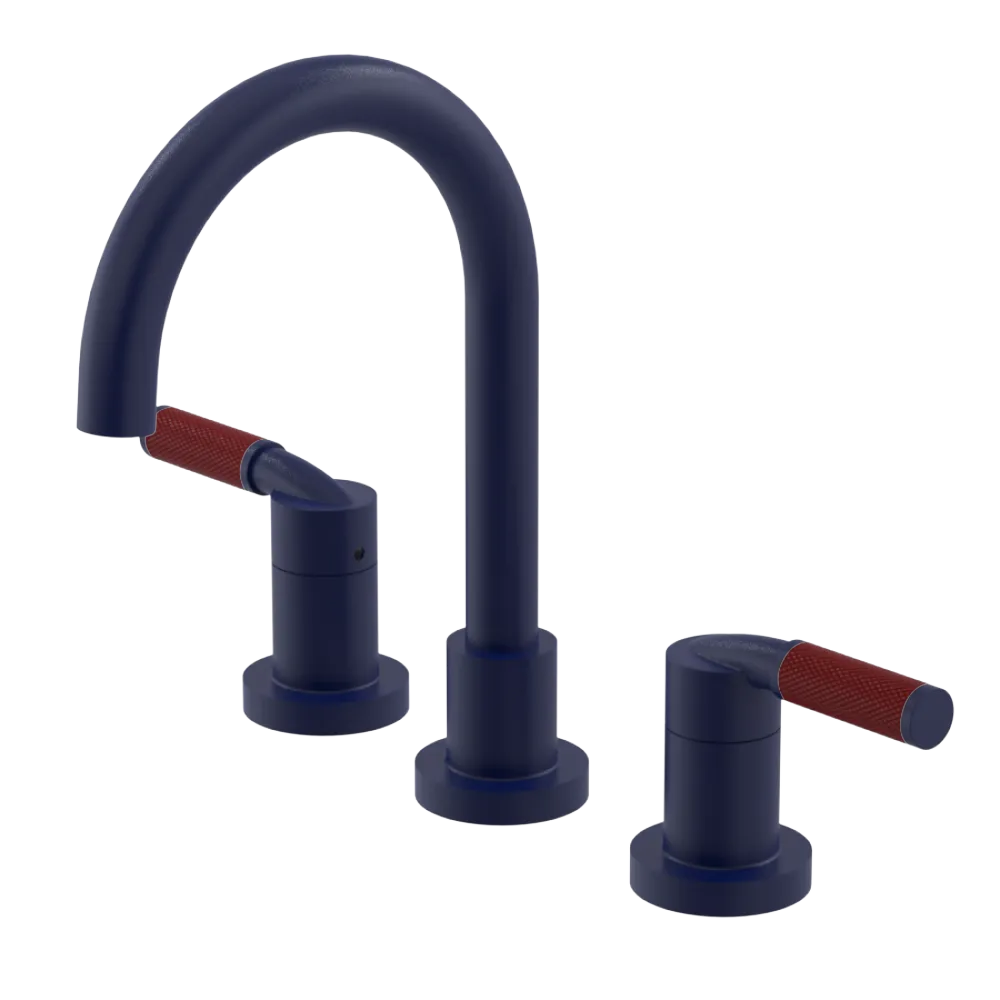 Rubinet Widespread Lav. Set. (less drain) Midnight Blue