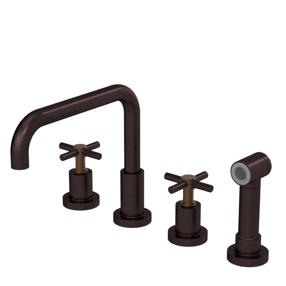 Rubinet Widespread Kitchen Set with Hand Spray Oil Rubbed Bronze