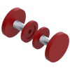 Rubinet Shower Door Knob (set) Maroon