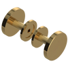 Rubinet Shower Door Knob (set) Gold