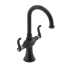 Rubinet Single Hole Dual Handle Lav. Set. (less drain) Matt Black