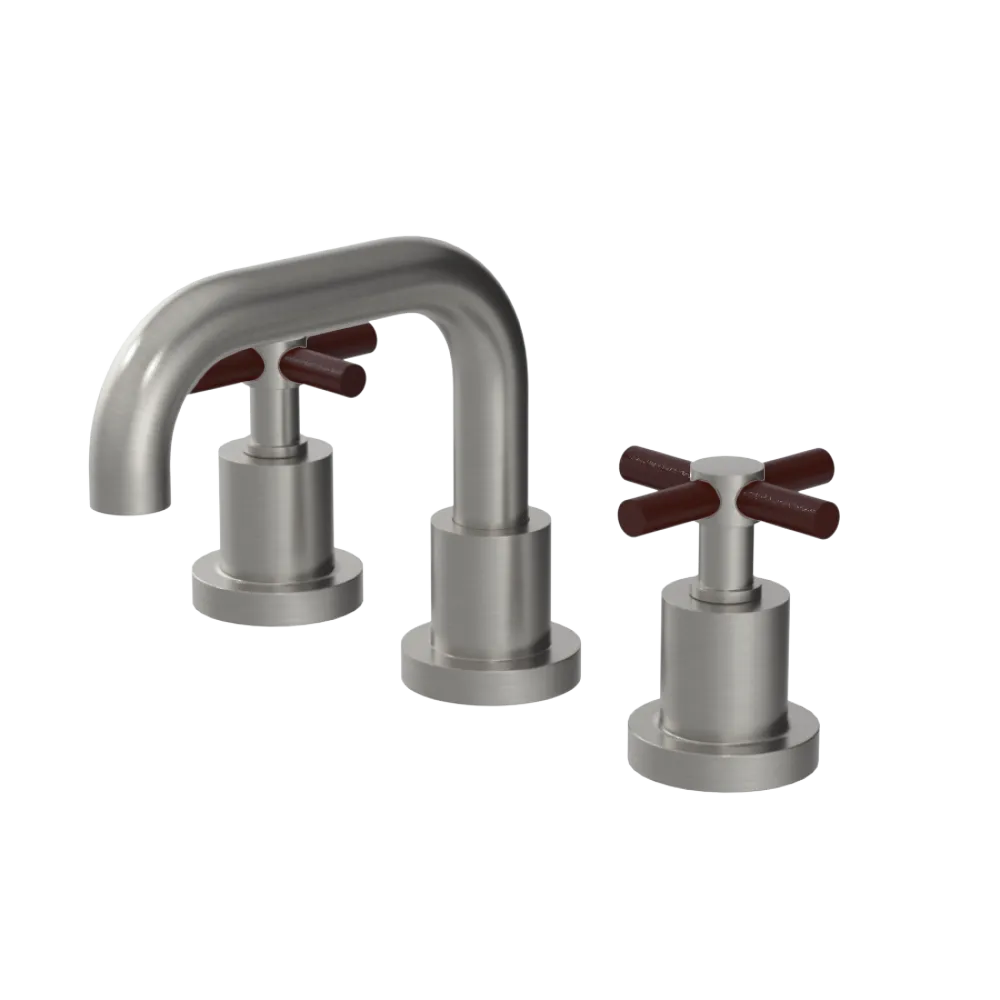 Rubinet Widespread Lav. Set. (less drain) Satin Nickel