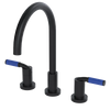 Rubinet Widespread Kitchen Set Matt Black