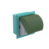 Rubinet RECESSED TOILET PAPER HOLDER Aqua