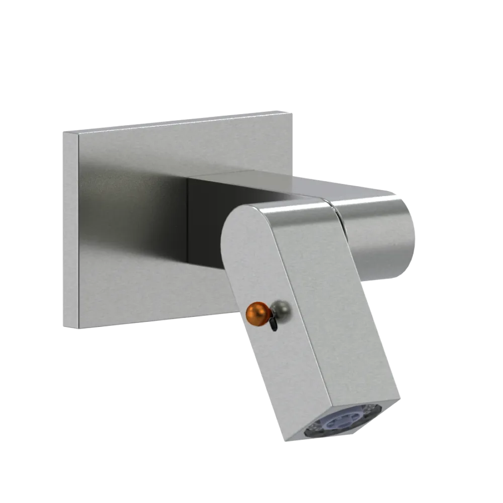 Rubinet Wall Mount Bidet & Foot Rinse with Dual Function Spray Satin Nickel