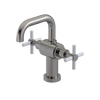 Rubinet Single Hole Dual Handle Lav. Set. (less drain) Polished Nickel