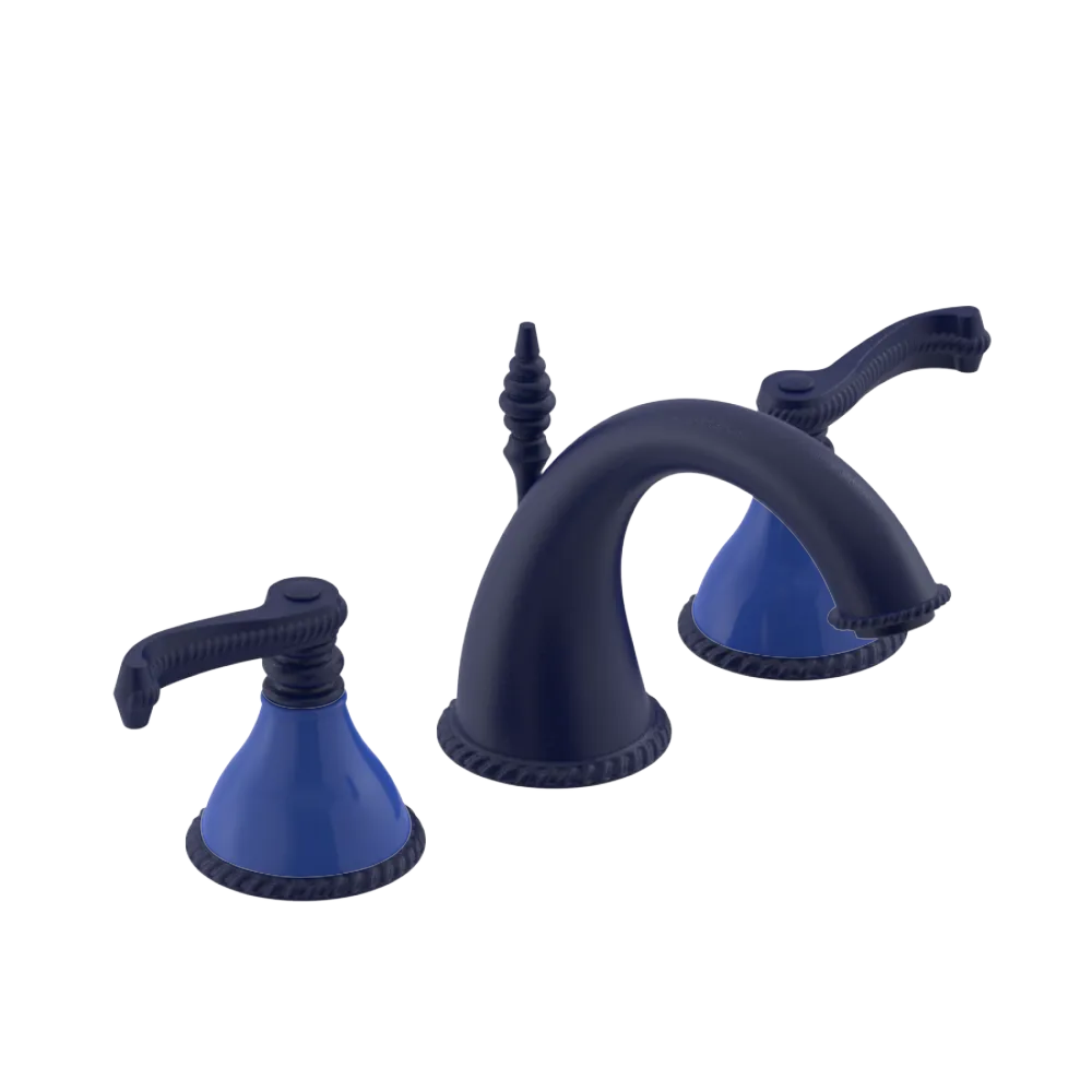 Rubinet Widespread Lav. Set. (less drain) Midnight Blue