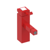 Rubinet Single Control Bidet Fitting (less drain) Red