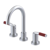 Rubinet Widespread Lav set (less drain) Satin Chrome