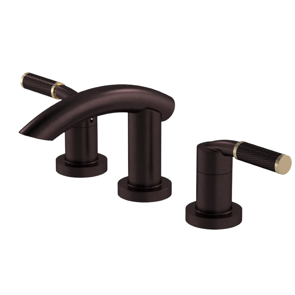 Rubinet Widespread Lav. Set. (less drain) Oil Rubbed Bronze