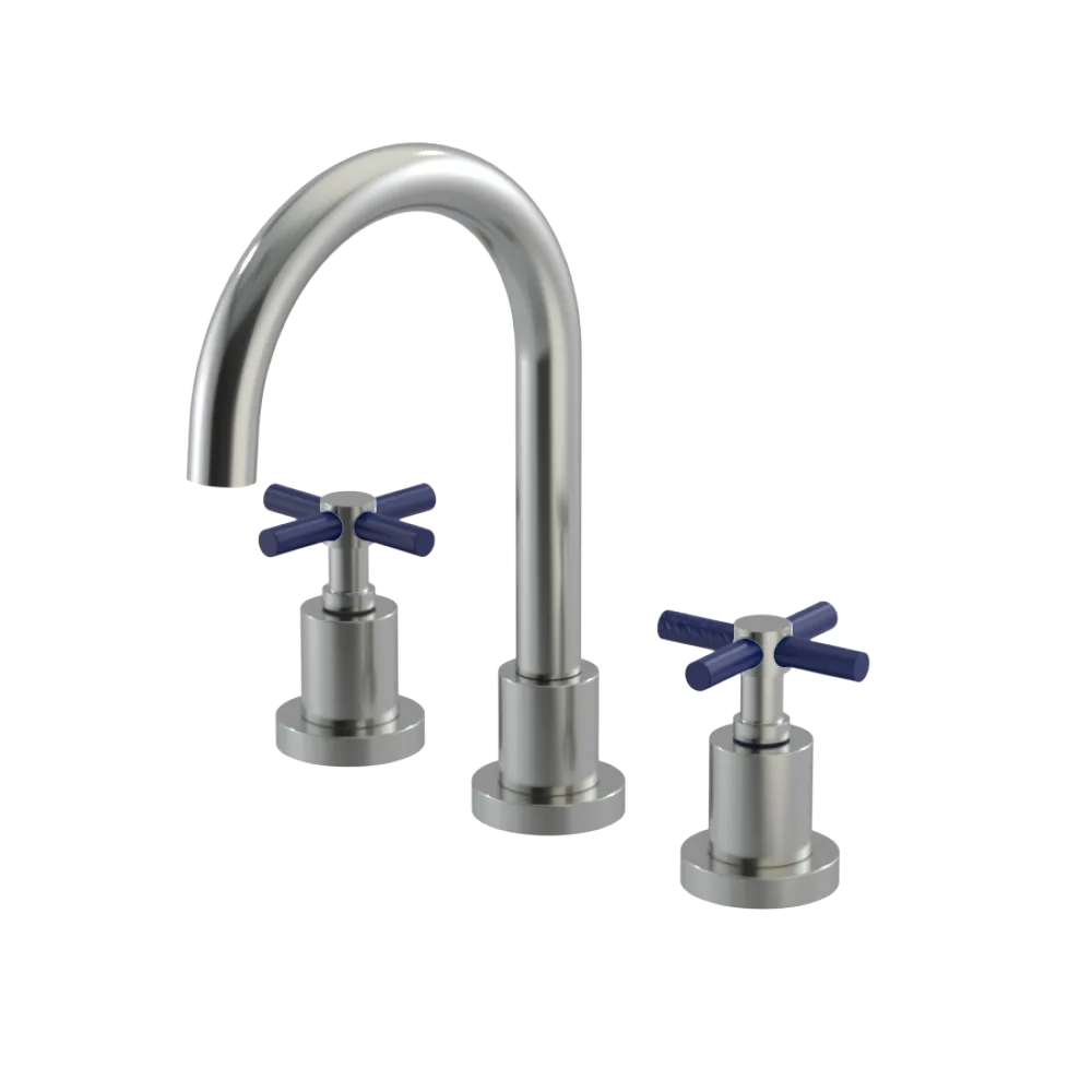 Rubinet Widespread Lav. Set. (less drain) Satin Nickel