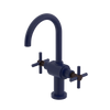 Rubinet Single Hole Dual Handle Lav. Set with LaSalle Spout (less drain) Midnight Blue