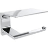 Pivotal Tissue Holder With Shelf - Chrome