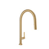 Baril High single-hole kitchen faucet with 2-function pull-down spray