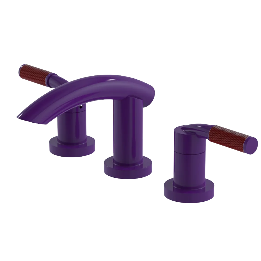 Rubinet Widespread Lav. Set. (less drain) Purple Haze