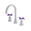 Rubinet Widespread Lav. Set. (less drain) White