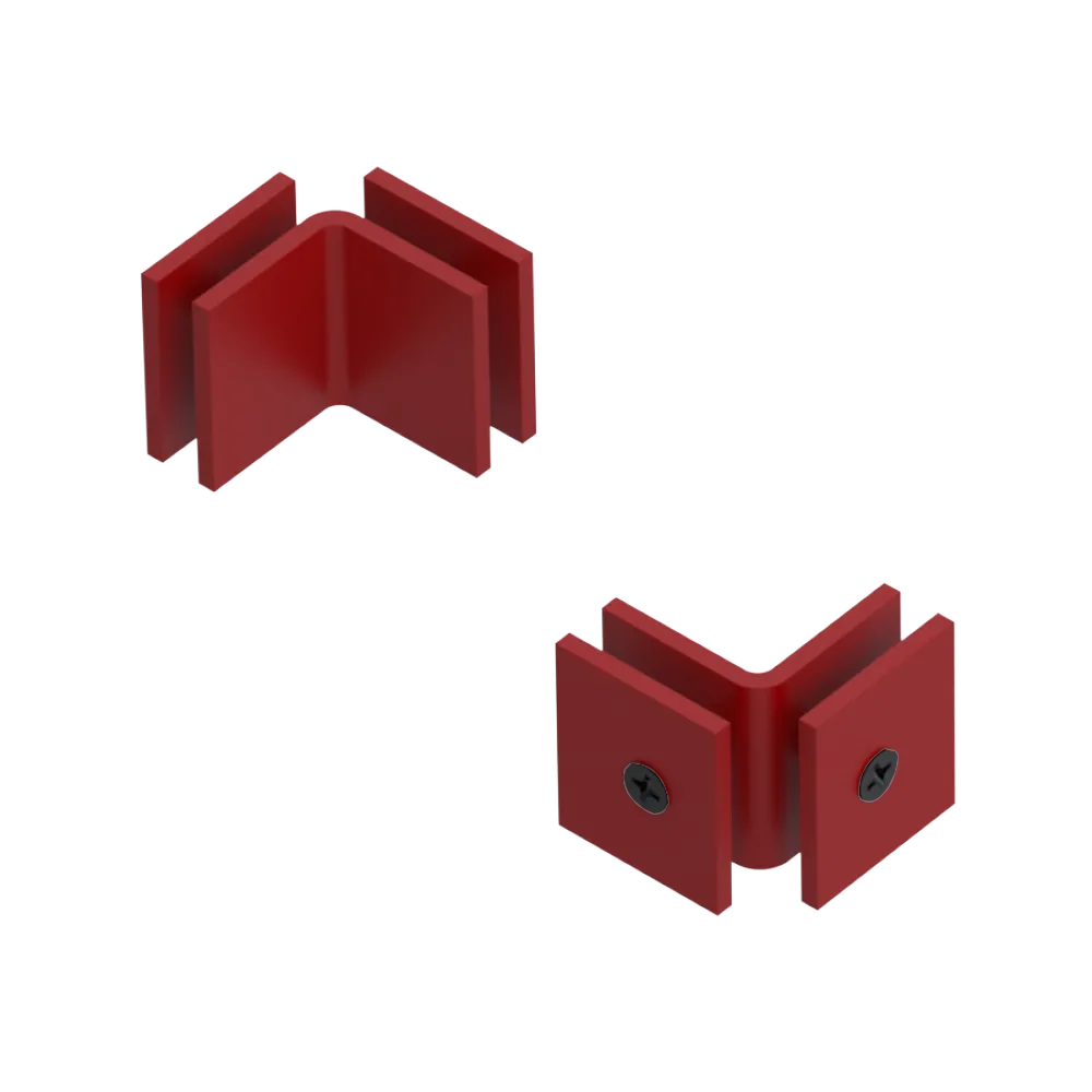 Rubinet 90 Glass to Glass Open Face Maroon